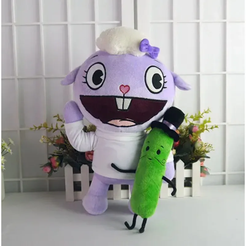 2 Pcs/set Happy Tree Friends Plush Dolls HTF Lammy & Mr. Pickels Toys Pillow Anime Cosplay for Gift