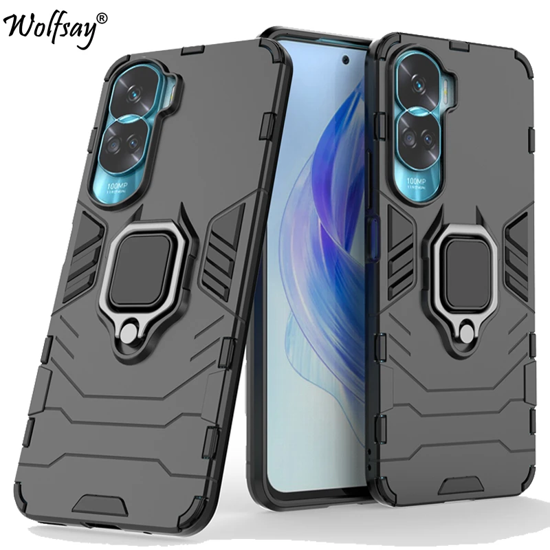 For Honor 90 Lite 5G Case Armor Anti-knock Magnetic Suction Stand Full Cover Honor 90 Lite 5G Case For Honor 90 Lite 5G 6.7 inch