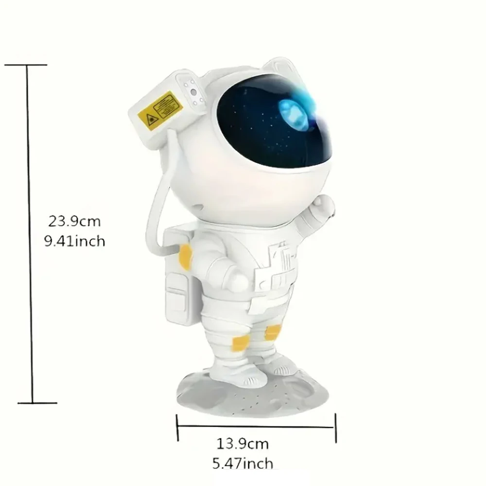 Imagem -04 - Galaxy e Star Astronaut Projetor Led Night Light Lâmpada de Céu Estrelado Decoração do Quarto Presentes Decorativos para Crianças