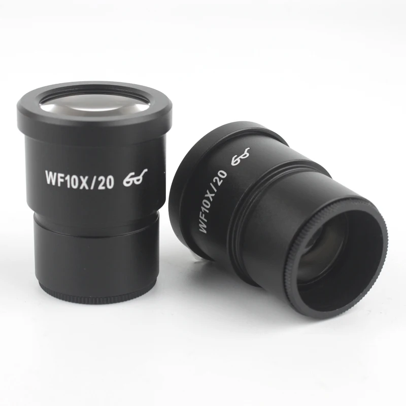 2PCS WF10X WF15X WF20X WF25X WF30X Wide Field Eyepiece For Binocular Trinocular Stereo Microscope 30MM Installation Interface