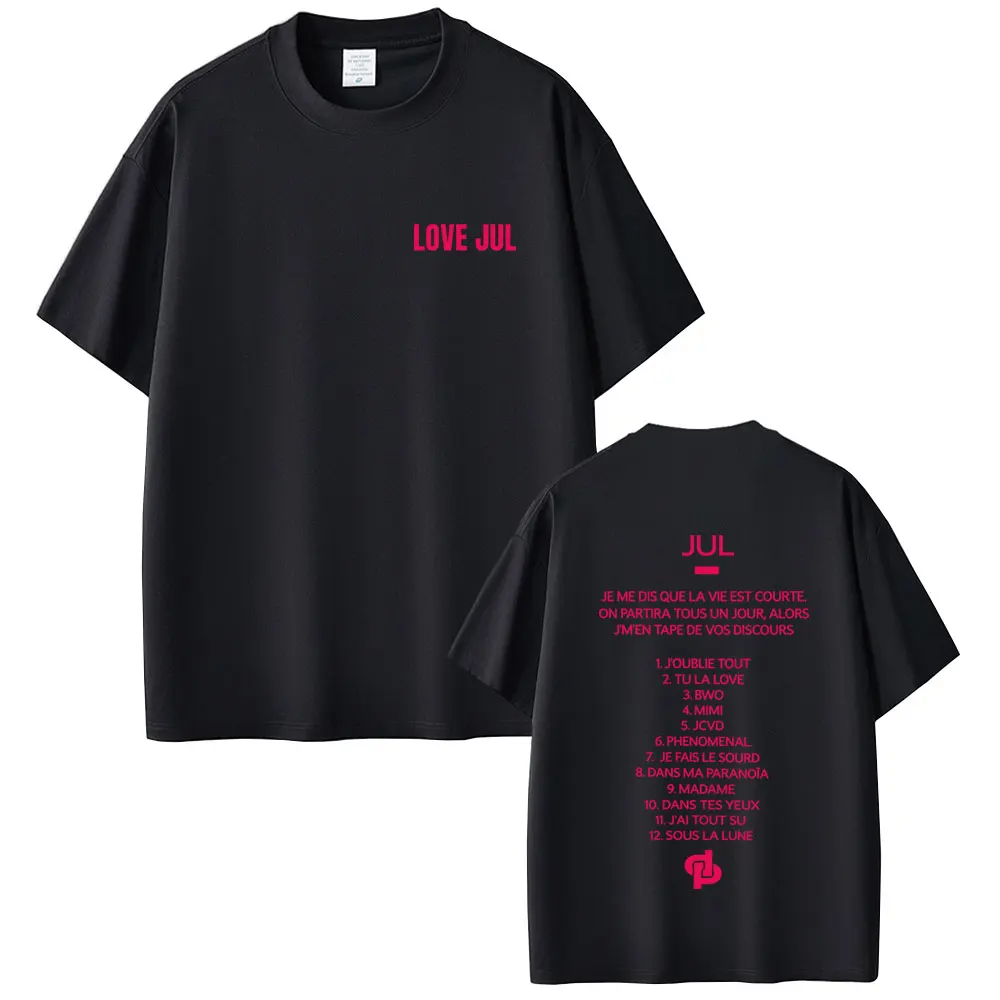 Love Jul 2026 Merch T Shirt Men's Clothing Hip Hop Pop Music T-shirt Unisex Fashion Casual Short Sleeve T-shirts Tops Streetwear