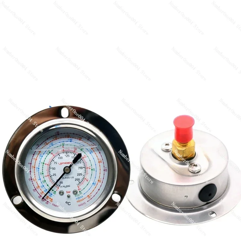 Machine Refrigeration Shock-resistant High Pressure Low Pressure Silicone Oil Meter Air Conditioner Meter Cold Dryer