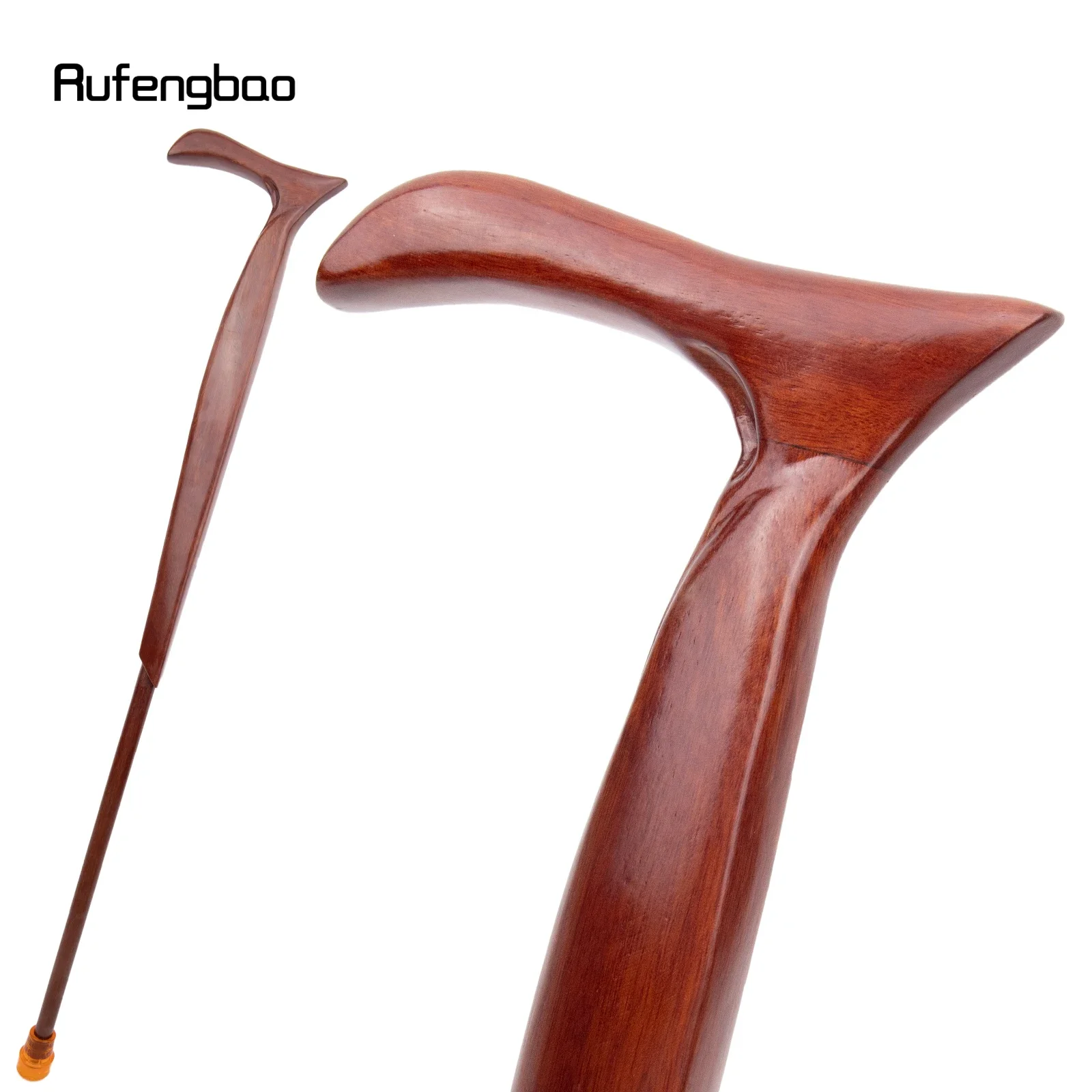 Red Wooden T Shape Fashion Walking Stick Decorative Vampire Cospaly Party Wood Walking Cane Halloween Mace Wand Crosier 93cm