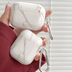 Wireless Bluetooth case for AirPods1/2 AirPods3 AirPods pro and pro2 tpu marble panting earphone cover