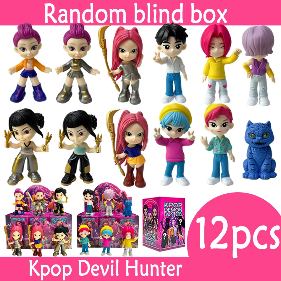 Caja ciega de cazadores de demonios de 2026K-Pop, colección de personajes de anime Rumi Zoe Mira, baratijas de escritorio, regalo de Año Nuevo para niños