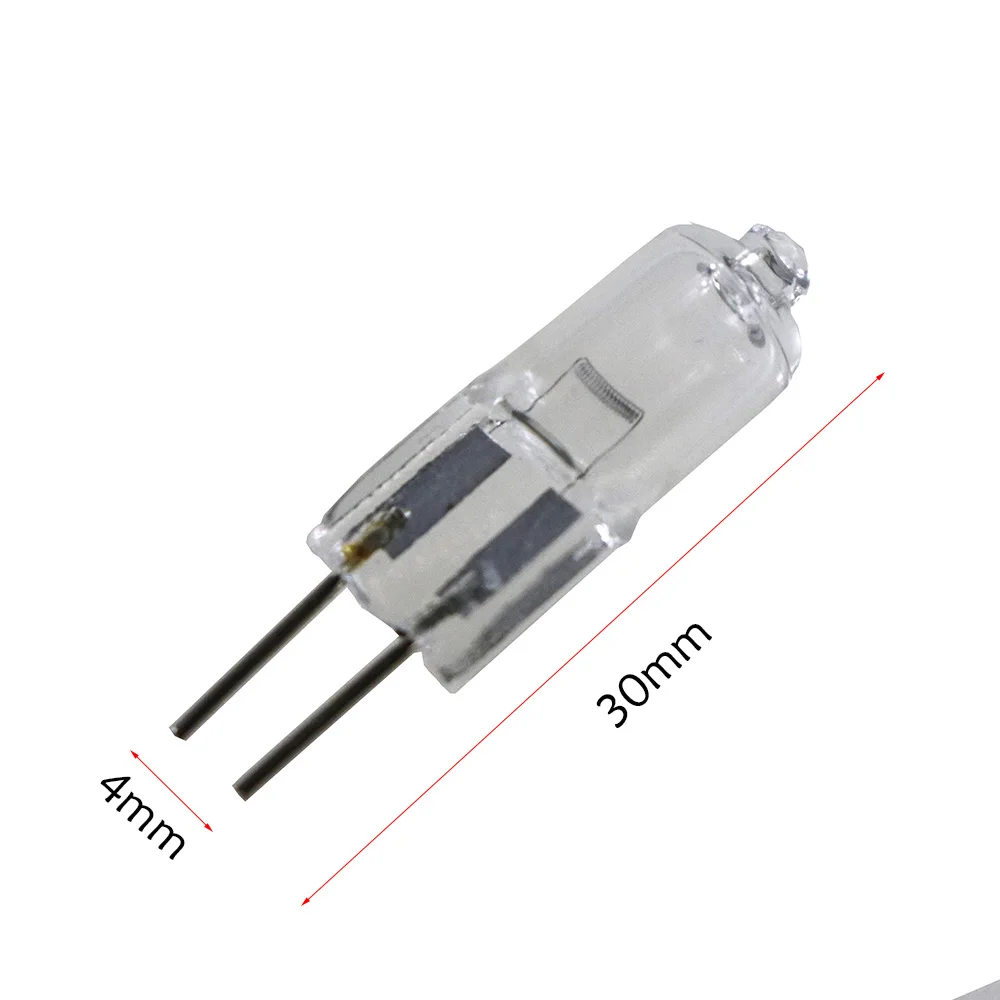 Bombillas de cápsula halógenas G4, 20w, 12V, 2 pines, blanco cálido, 10 unidades