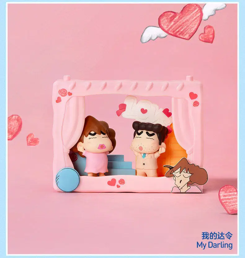 Original POPMART Crayon Shinchan Kindliche Theater-Serie Blindbox Niedliche Anime-Figur Süße Puppe Heimdekoration Sammlerstück Geschenk – Detail 14