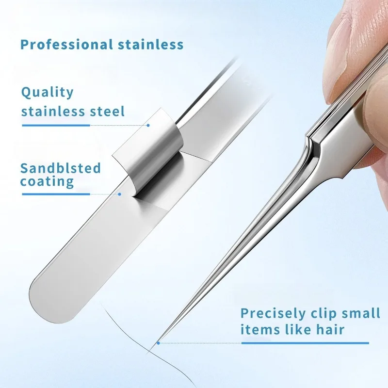 4/6Pcs/Set Acne Removal Needle Stainless Steel Clip Blackhead Removal Tool Blemishes Extractor Facial Skin Care Pore Clean Tools