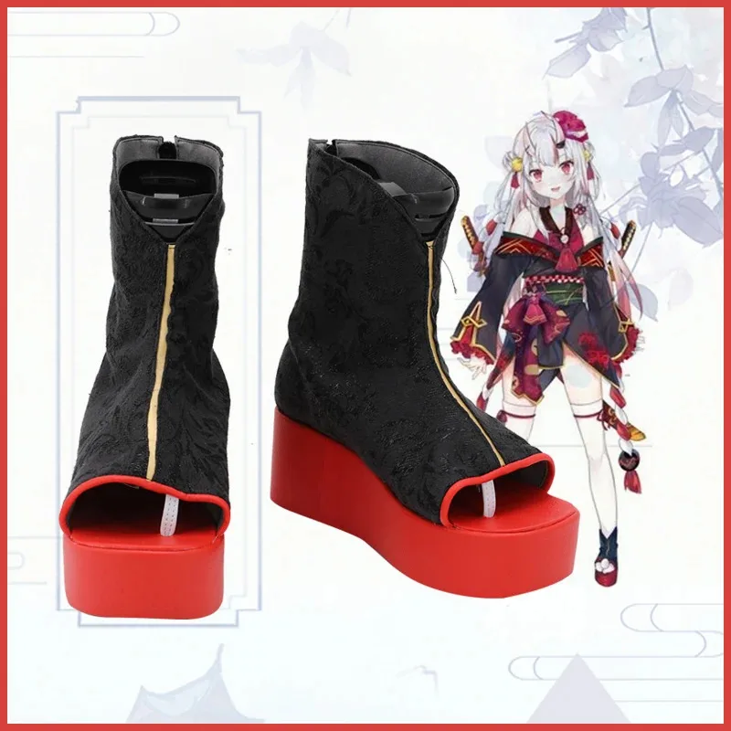 

Hololive Nakiri Ayame Обувь для косплея Сапоги Хэллоуин Косплей Опора