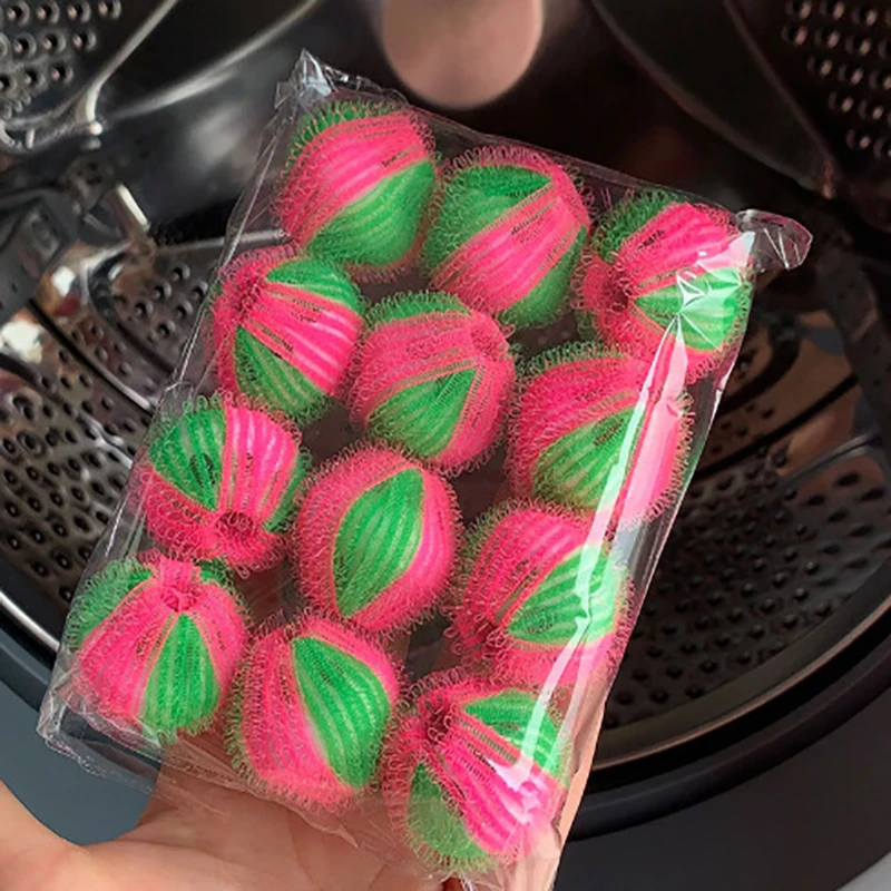 30-1PCS Anti-Tangle Plastic Laundry Ball Reusable Clothes Dryer Ball Pet Fluff Filter Hair Catcher Household Laundry Accessories