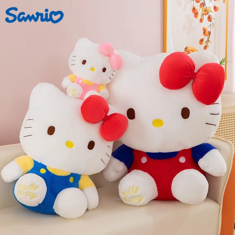 

35/45/60 см большой размер Hello Kitty Sanrio аниме плюшевая кукла Kawaii комната плюшевые подушки украшения детский праздничный подарок