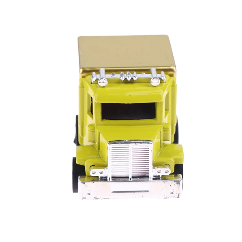 1Pc Mini Legering Trek Voertuigen Auto Speelgoed Met Transparante Opbergdoos voor Jongens Auto Collectie Display Speelgoed kinderen Gift