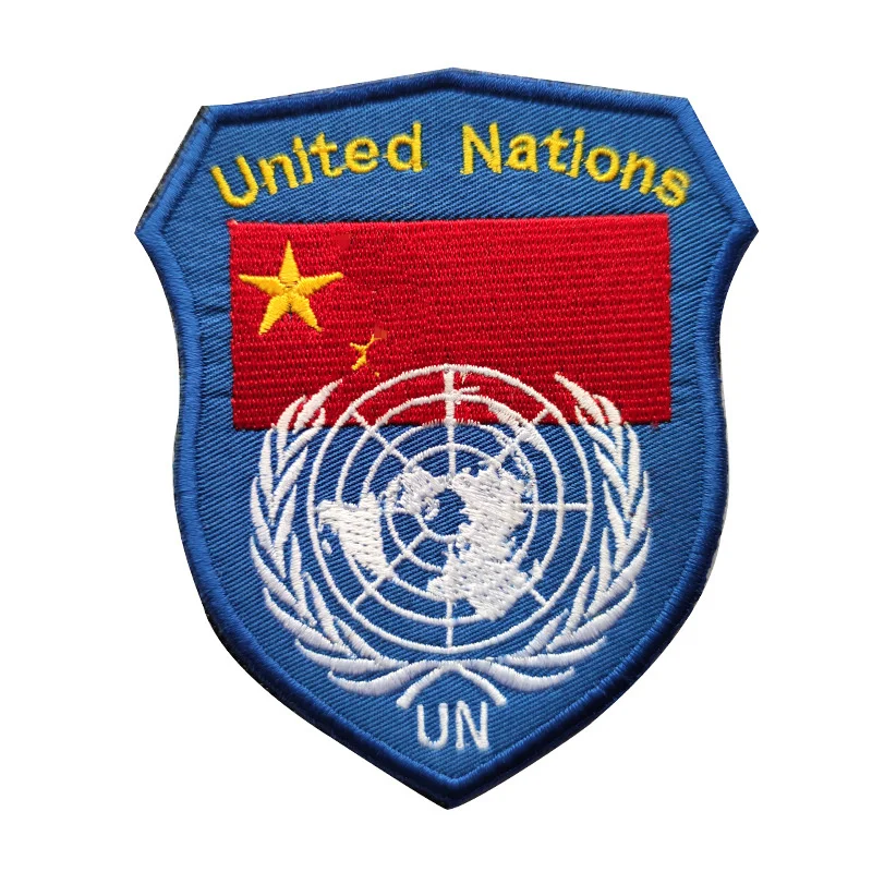 United Nations Embroidery Patch Iron On Patches On Clothes Embroidered Patches For Clothing Thermoadhesive Patch Badge