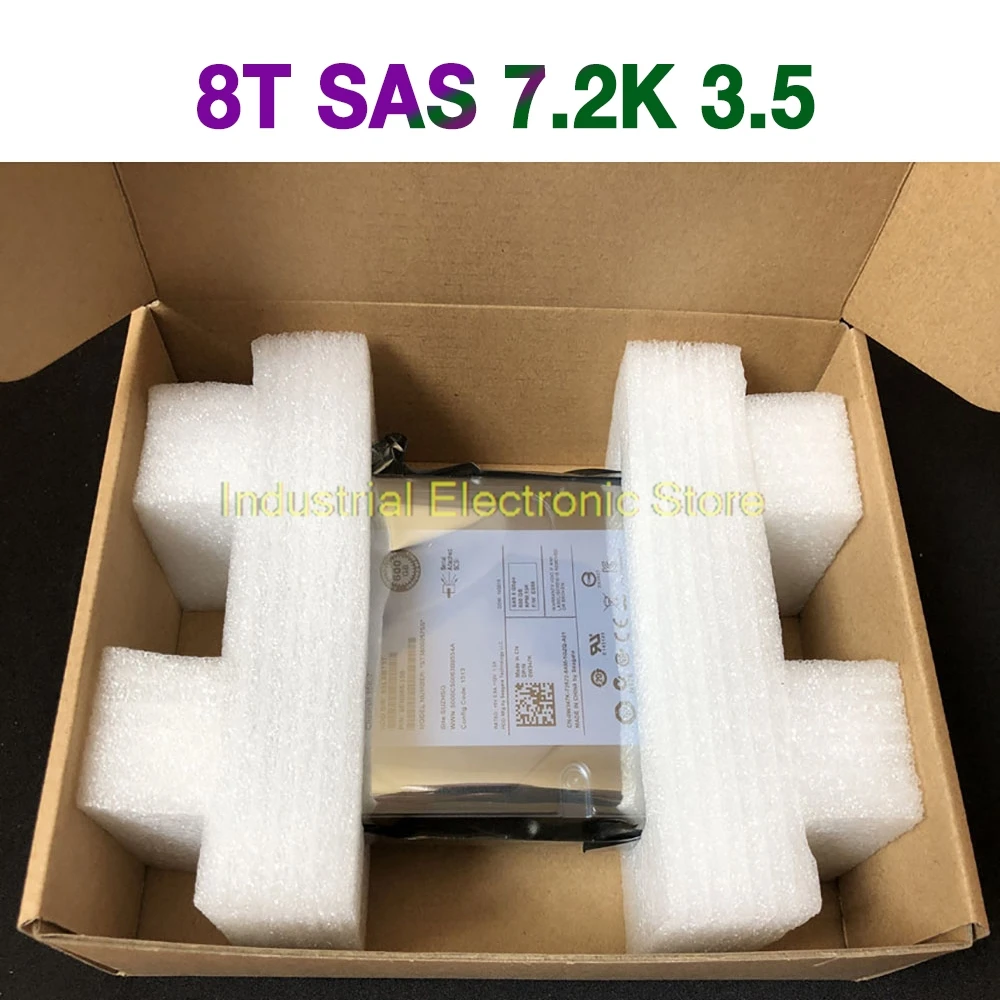 8TB For  HP Server Desktop Hard Disk 0GKWHP GKWHP 8T SAS 7.2K 3.5 S-MKA+ EC ST8000NM0075 HDD