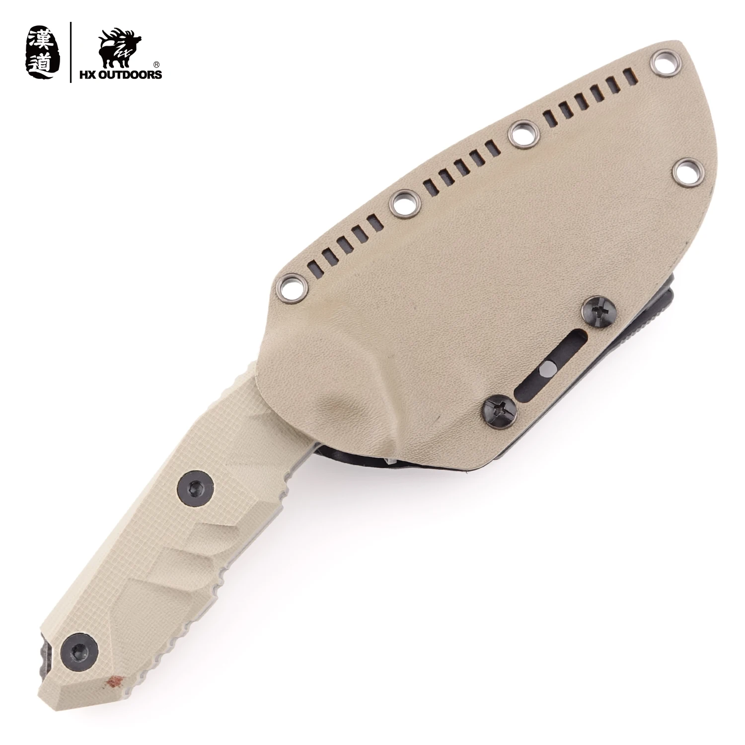 HX OUTDOORS Mercenary High Quality D2 Stainless Steel Camping Hunting Army Survival Knife Outdoor Tools 59HRC Tactical Knives