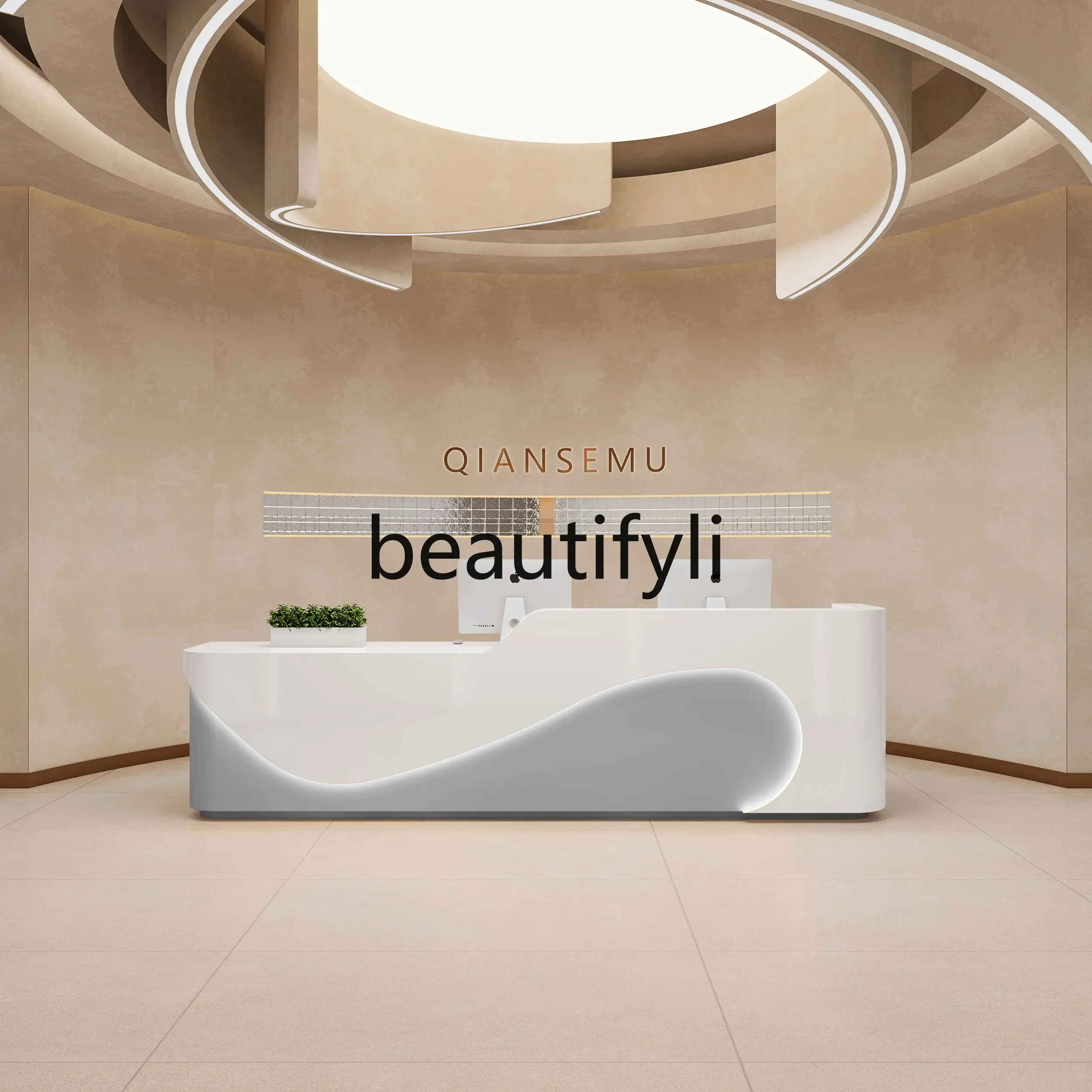 25LD Beauty salon, reception desk Education and training institution Company bar table Painting clothing store checkout page