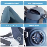 7502 Respirator Mask Protective Mask Industry Painting Spray Dust Gas Mask With 501 5N11 6001CN Chemcial Half Face Mask