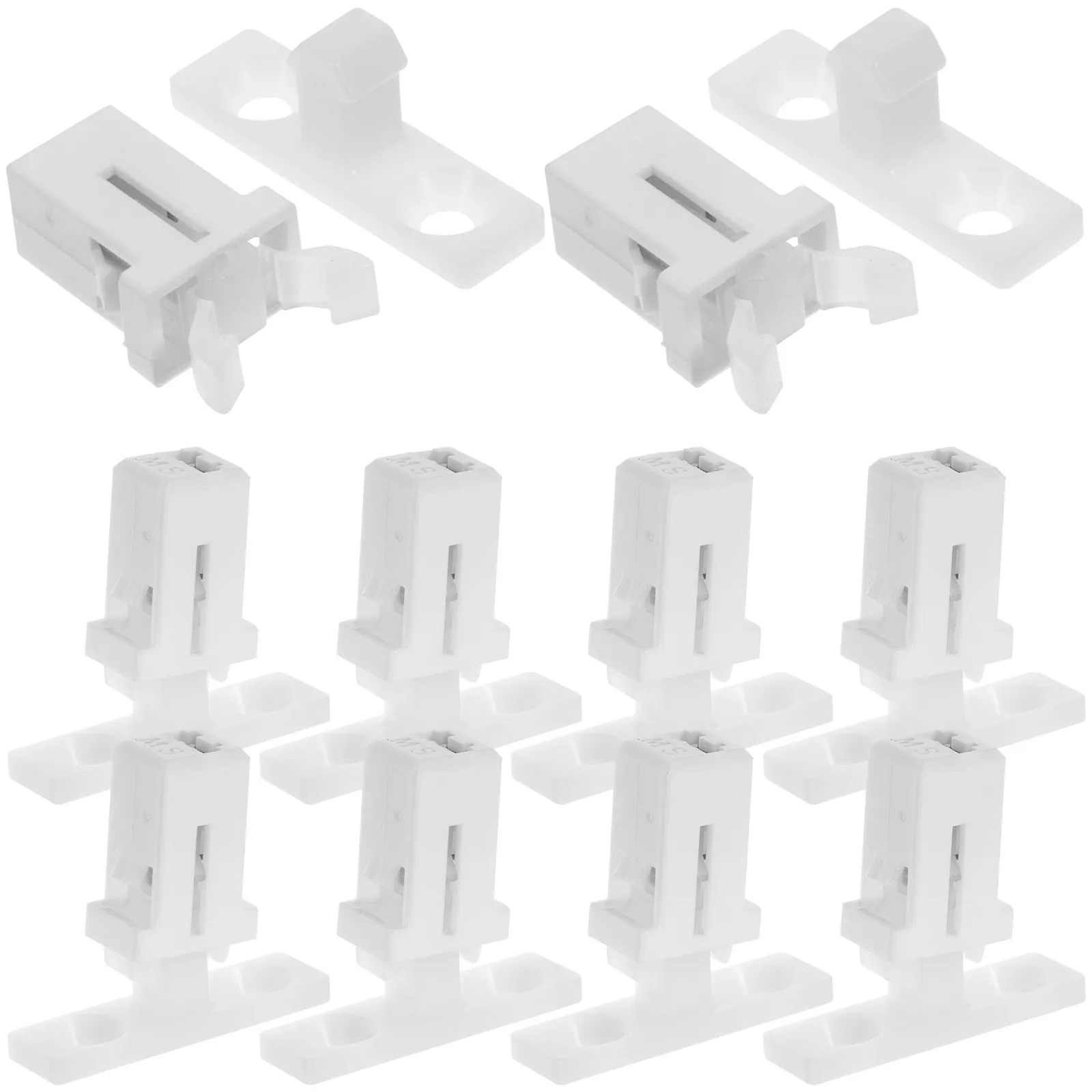 10Sets Spring Lock Buckle Touch Latch for Trash Can Lid Door Eyeglass Holder Toothpick Holder Push Catch Fastening Solution