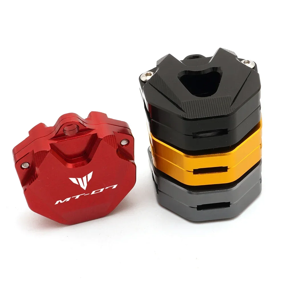 لياماها Mt07 MT-07 FZ07 MT FZ 07 2014- 2025 اكسسوارات دراجة نارية CNC مفتاح غطاء حافظة غطاء حماية المفاتيح سلسلة حلقية حزام #6