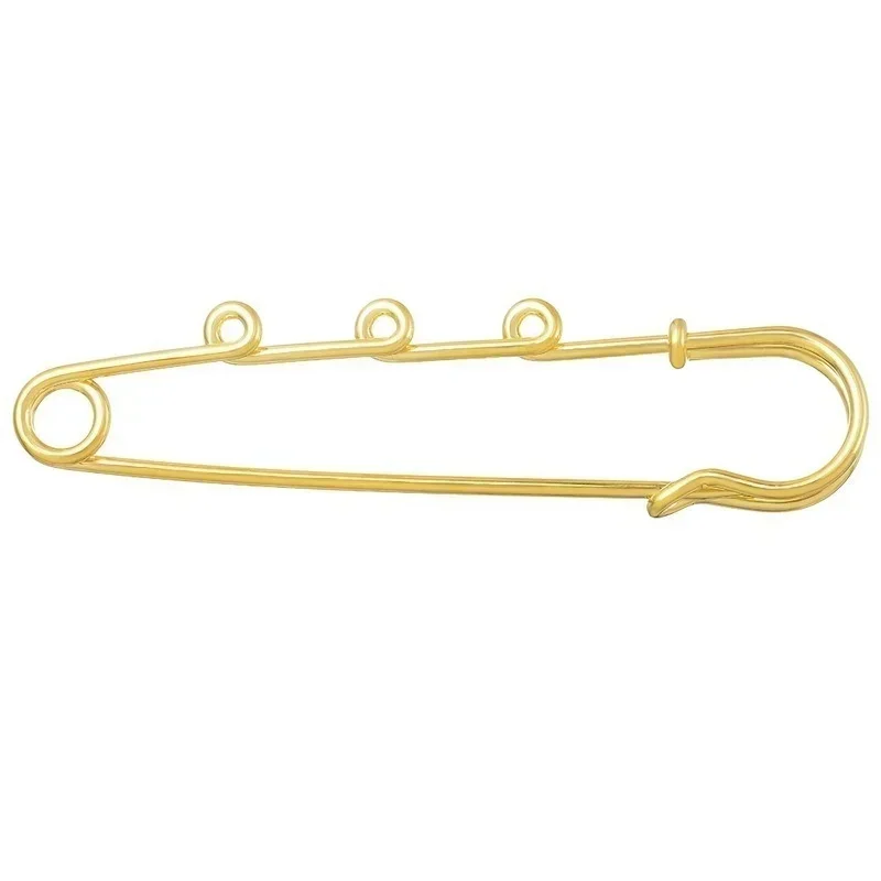 Practical New 3 Hole Brooches For Jewelry Making DIY Creative Accessories Women's Handmade Pins And Brooches 64*16 Mm