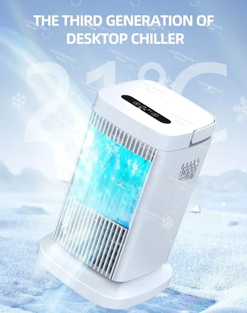 Portable Mini Air Conditioner Electric Fan Home Silent Cooling Fan，Air Conditioning Without Adding Water