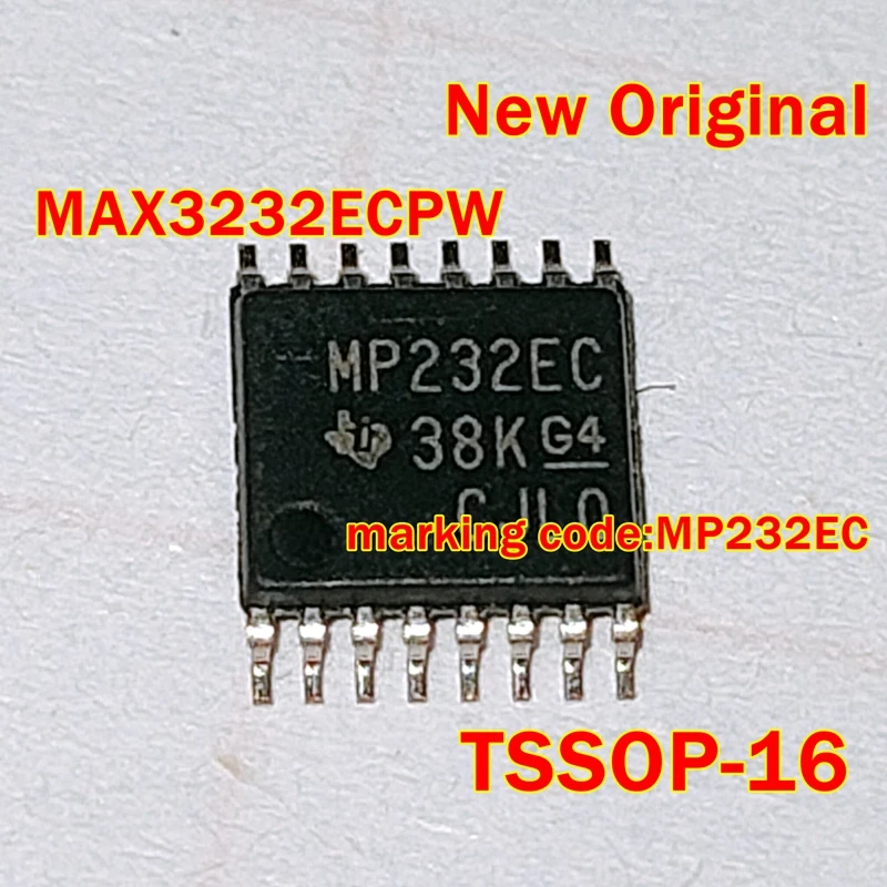 

1pcs to 100pcs MAX3232ECPW TSSOP-16 marking code:MP232EC New Original RS - 232 Line Driver/Receiver