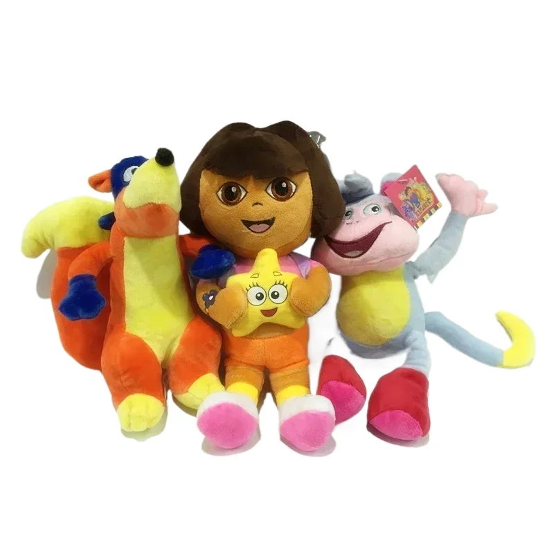 Cartoon Dora the Explorer Plush toys Monkey Boots Swiper Animals Anime Toy Room Decor Gift