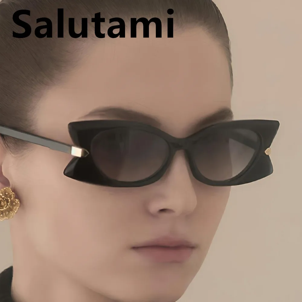 نظارات شمسية كلاسيكية على شكل فراشة متدرجة على شكل عين القطة للنساء موضة جديدة نظارات شمسية سوداء مثيرة للسيدات نظارات كاجوال عصرية #3