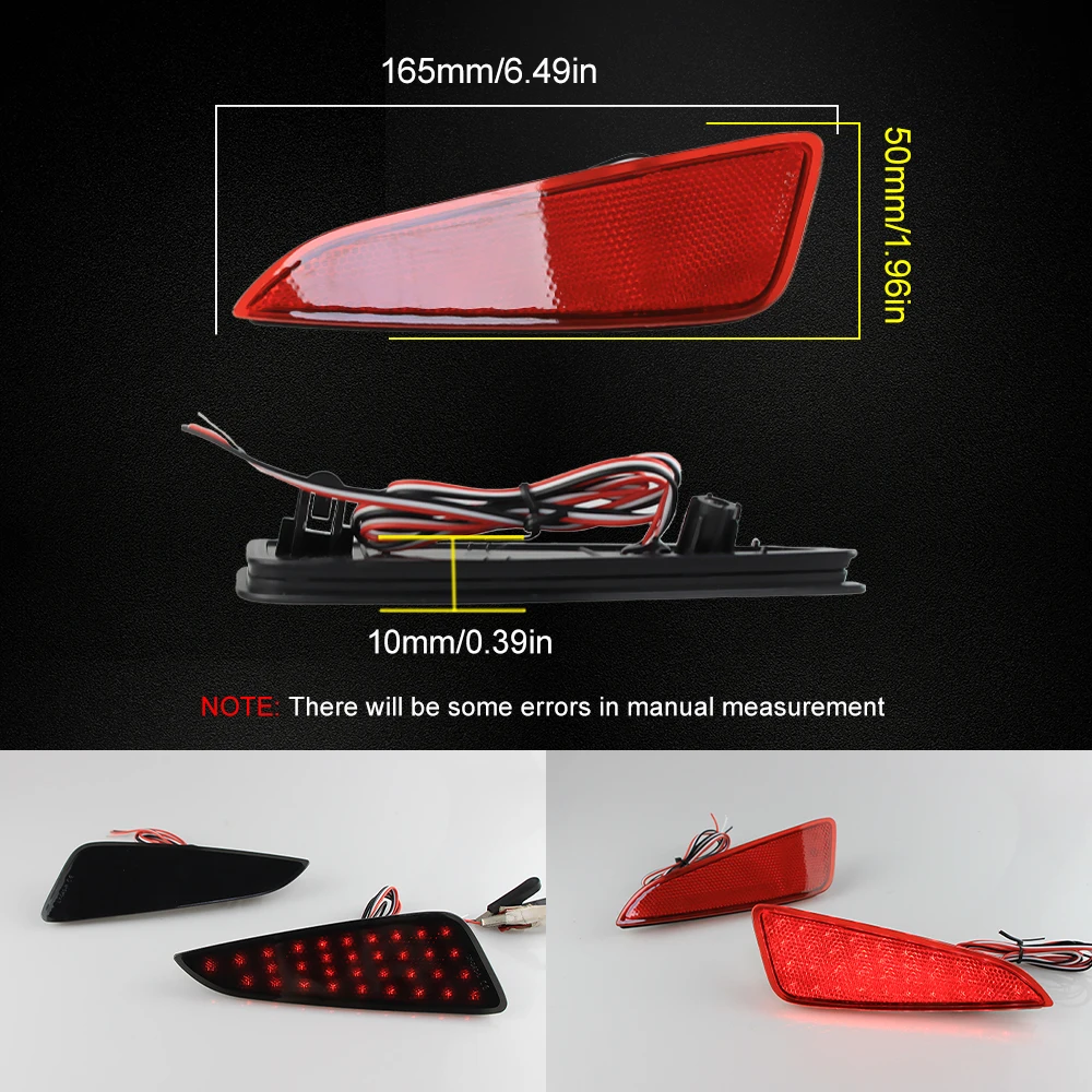 2PCS Car Rear Bumper LED Brake Light For Toyota CHR C-HR 2016 2017 2018 Yaris 2021 2022 2023 2024 Rear Fog Lights 81910F4010