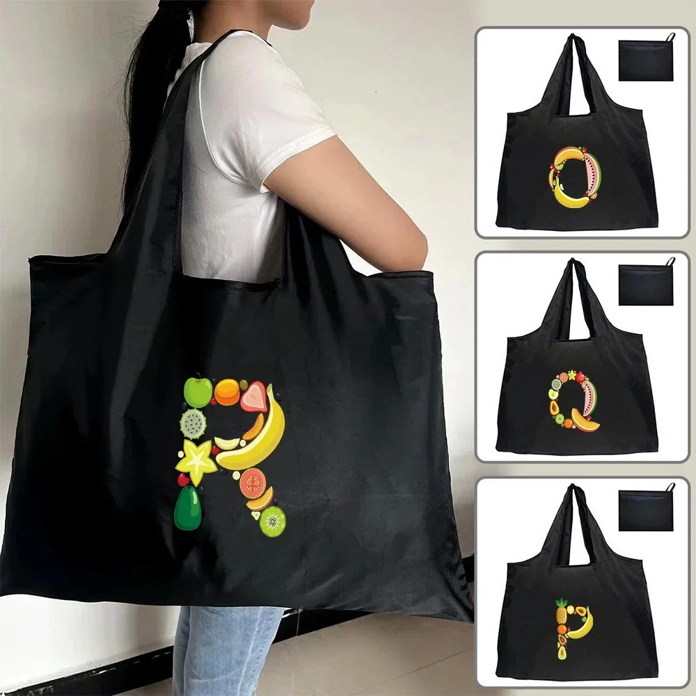 Shoulder Bag Shopping Bag Tote Pouch Foldable Reusable Handbags Convenient Large-capacity for Travel Washable Large Tote Fashion
