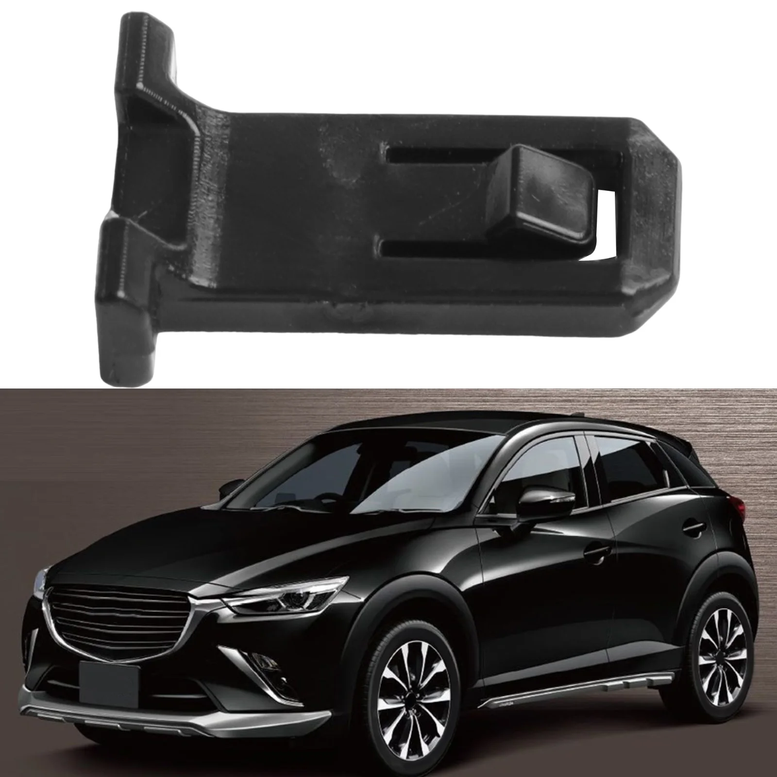 CX-3 Molding Fastener D10J-51-W24 Fastener Replacement For Mazda ABS Material Black Color Easy To Use For Mazda CX-9 2016-2022