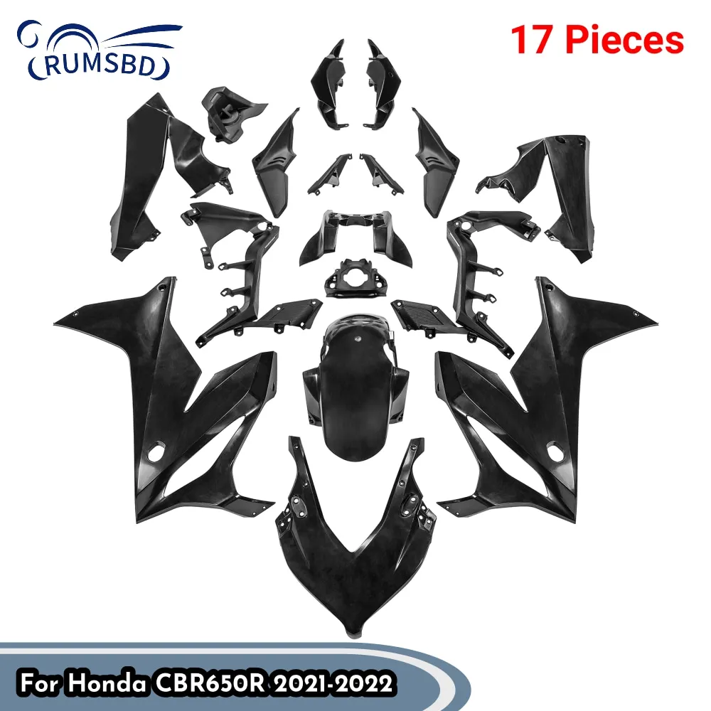 

17 PCS Motorcycle Accessories Complete Fairing Kit For Honda CBR650R CBR 650R 2021-2023 Full Set Unpainted Bodywork Frame Parts