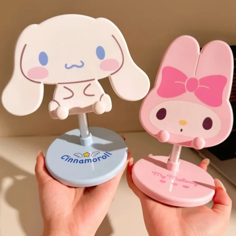 

Sanrio My Melody Kuromi Cinnamoroll Phone Stand Adjustable Lazy Telescopic Support Stand Cute Anime Peripheral Birthday Gift Toy