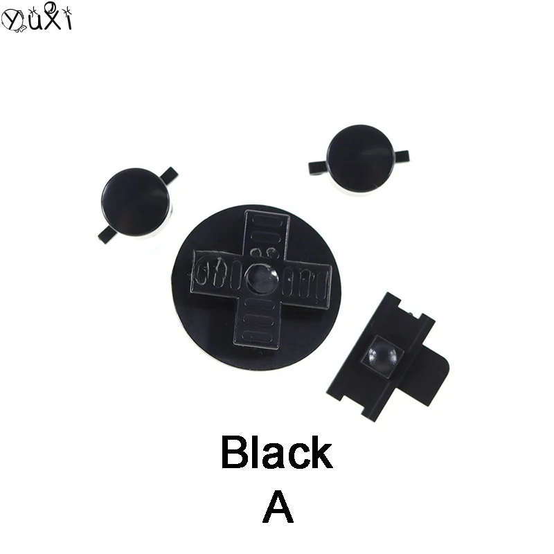 YuXi-Multi Color Clear Plastic Botão para Gameboy Classic, Botão D-pad, DIY Botão Set Substituição, Substituição para GB, DMG, A, B, 1Set