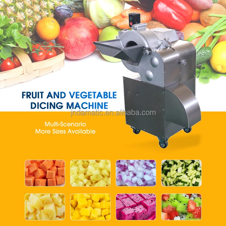 Commercial Electric Fruit & Veg Cutter for Cube, Chopping and Dicing