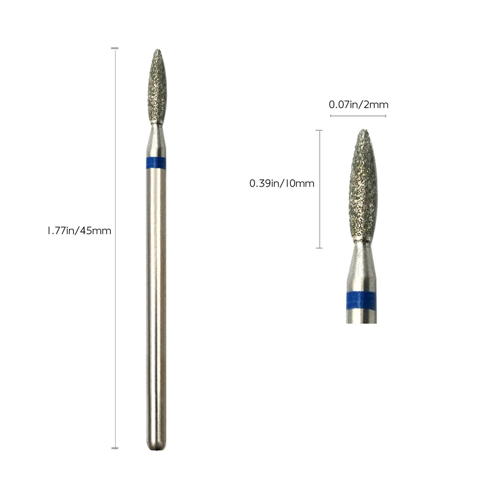 HYTOOS Fijne Diamant Nagelboren Kegelvorm Russische Mills Cuticle Clean Burr Elektrische Manicure Boren Nagels Accessoires