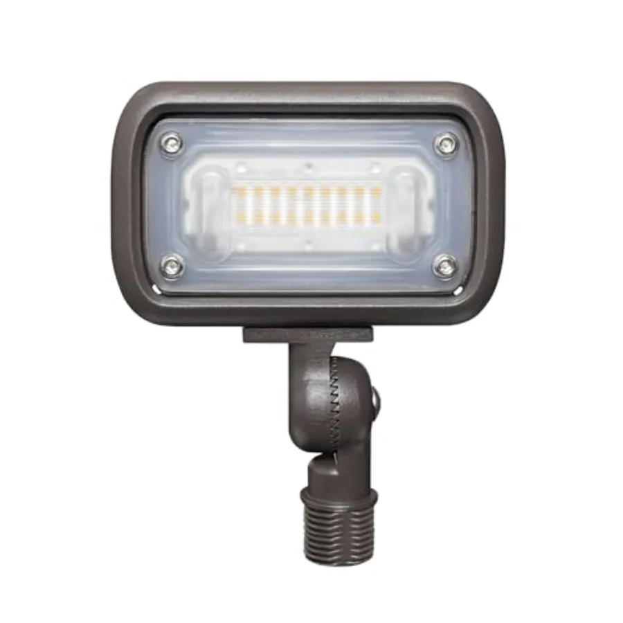 

12W Outdoor Waterproof LED Garden Security Floodlight, 900Lumens, 80CRI, 2700K, 9-15V AC/DC, 1/2 Knuckle Mount, UV Resistant
