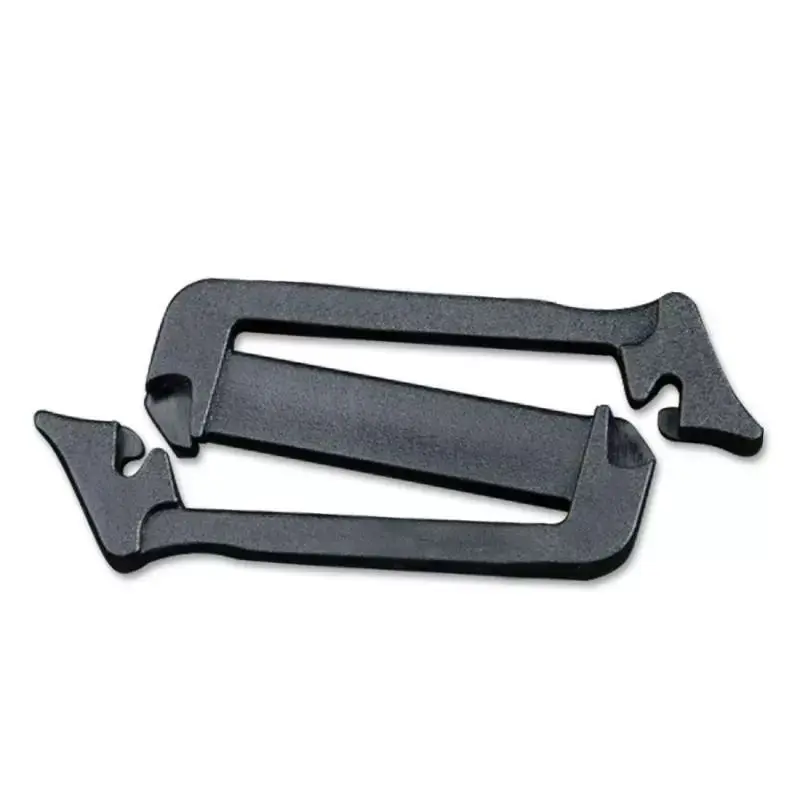 Quick Slip Keeper Buckle End Clip Slider Black For Molle Tactical Backpack Adjusting Strap Webbing 15-50mm