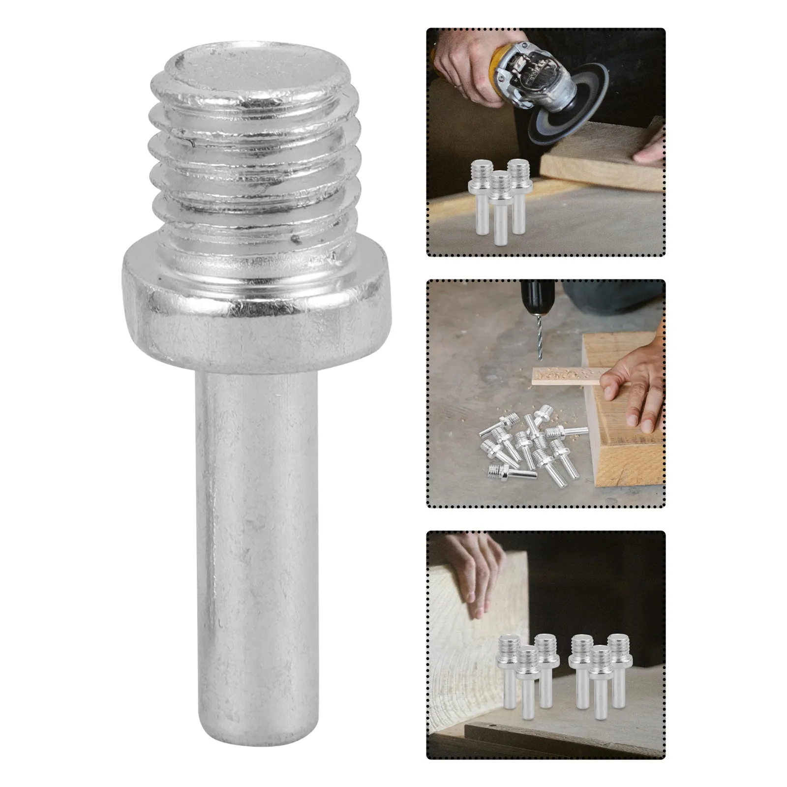 

10 шт. универсальных металлических переходников-удлинителей для электродрели и угловой шлифмашины, для полировальных машин и электроинструментов