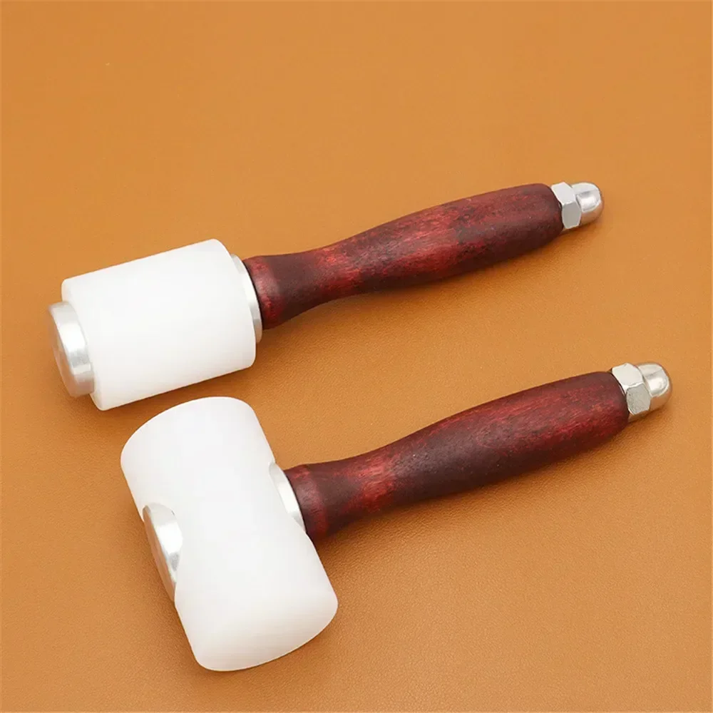 T Type Handle Handheld Leather Carving Mallet Nylon Material Hammer Tool with Wood Hand Tools for Arts Crafts Carving Supplies