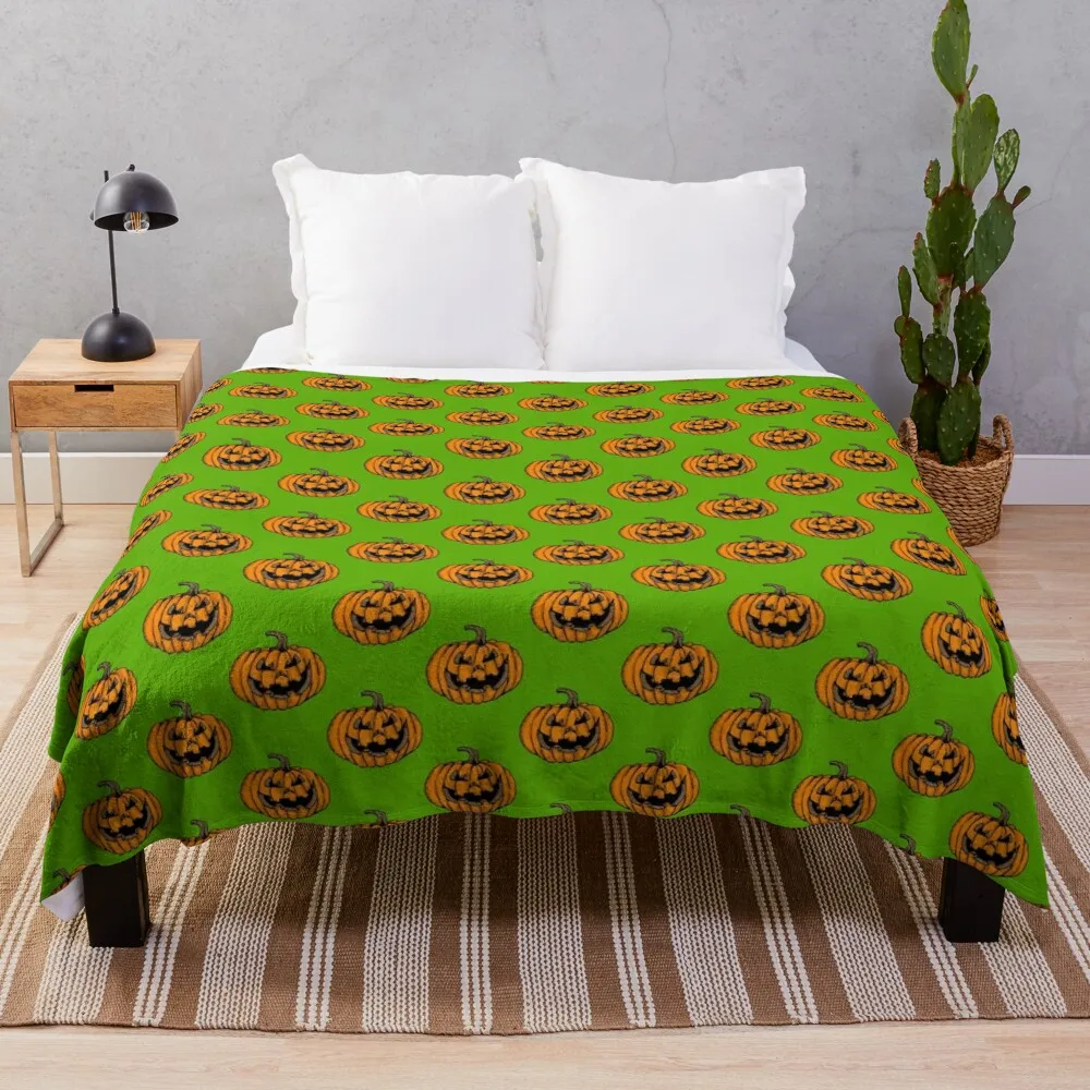 

Jack Oh Lantern Throw Blanket Single Extra Large Throw Moving Blankets