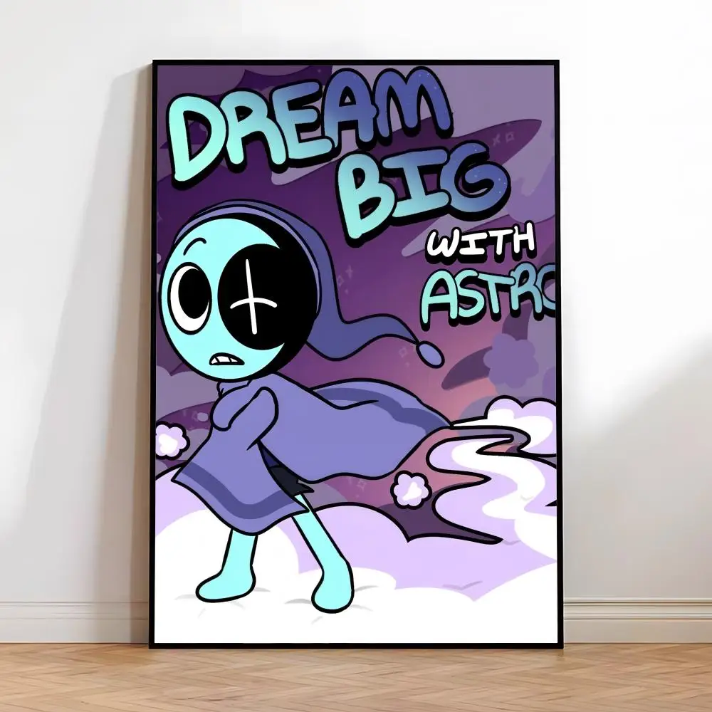 Stiker Seni Dinding Tahan Air Estetika Premium Poster Game D-Dandys World untuk Ruang Tamu atau Dekorasi Rumah Hadiah Cetakan HD