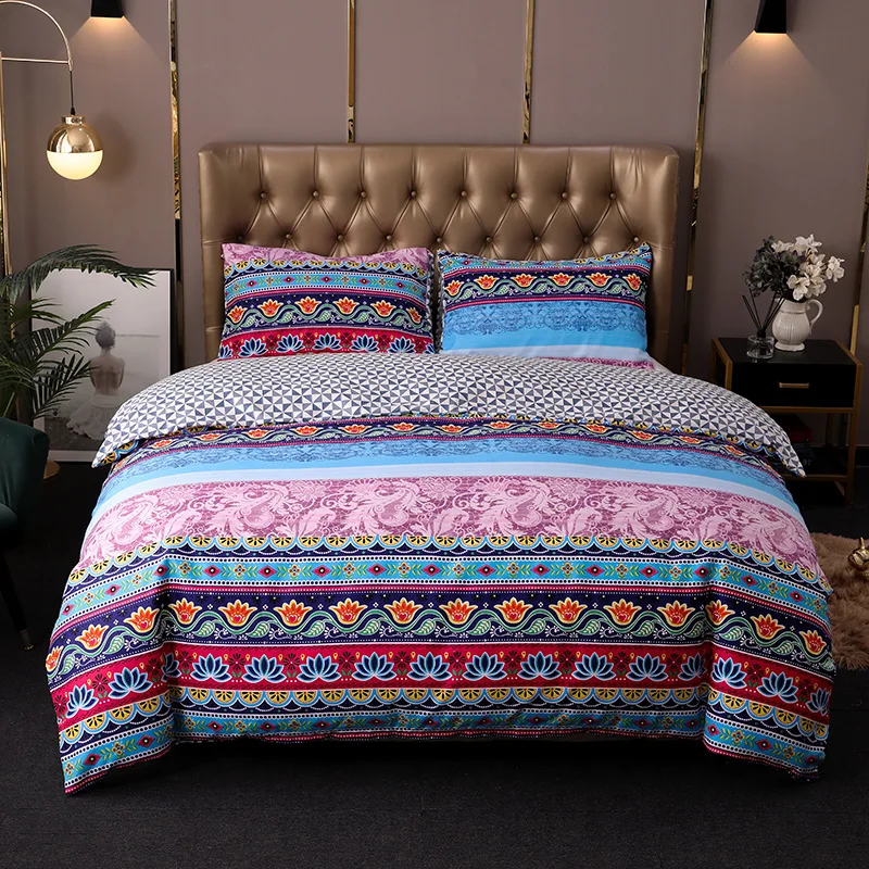 Bohemia Duvet Cover Bedding Set Twin Queen King Size 240x220 Nordic Bed Cover 150 Euro Bed Linen 2 Bedrooms Bedclothe 200x200