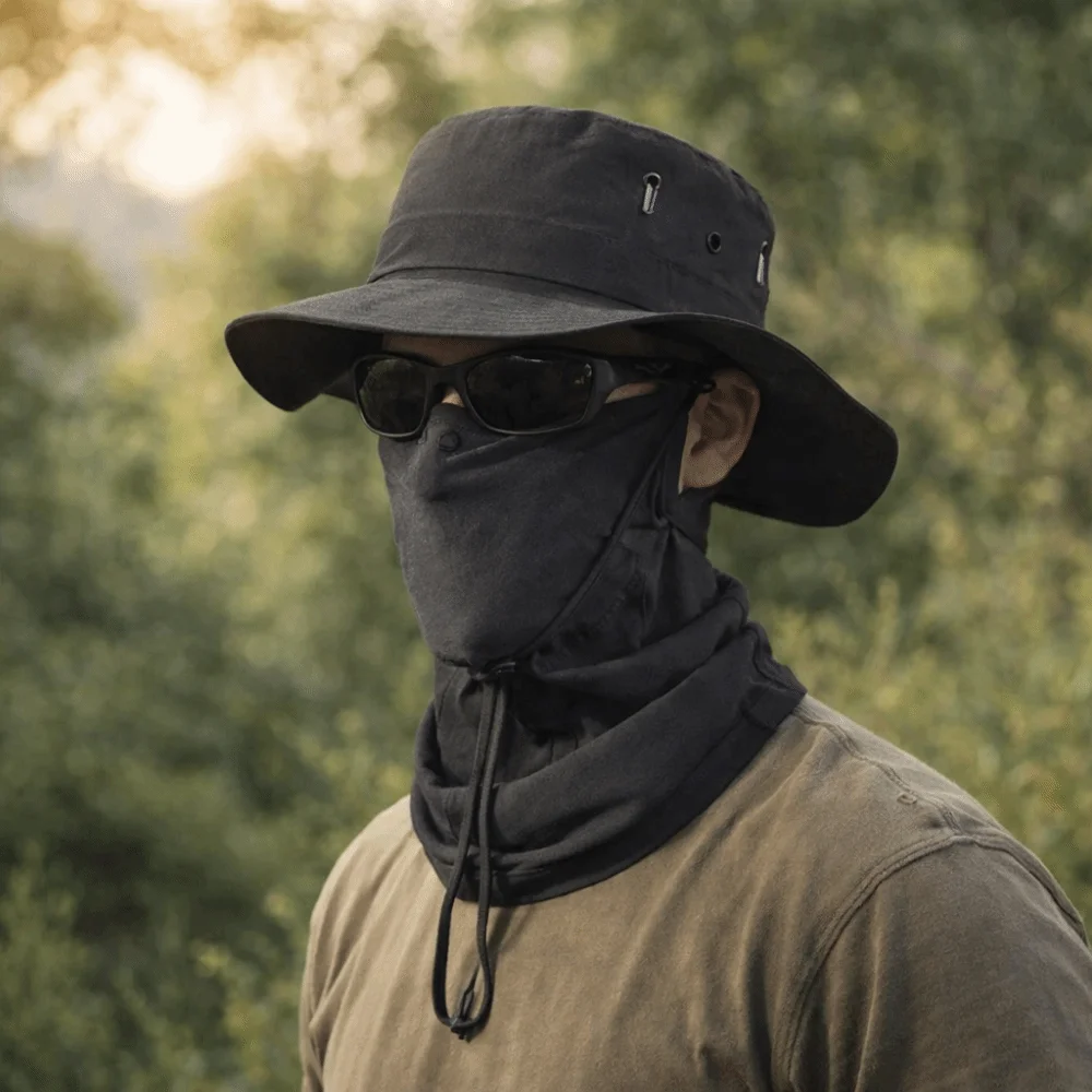 

Sunshade Cap Quick Dry Men Sun Hat Sun UV Protection Breathable Fishing Cap with Neck Cover Soft Material Full Face Mask Hiking