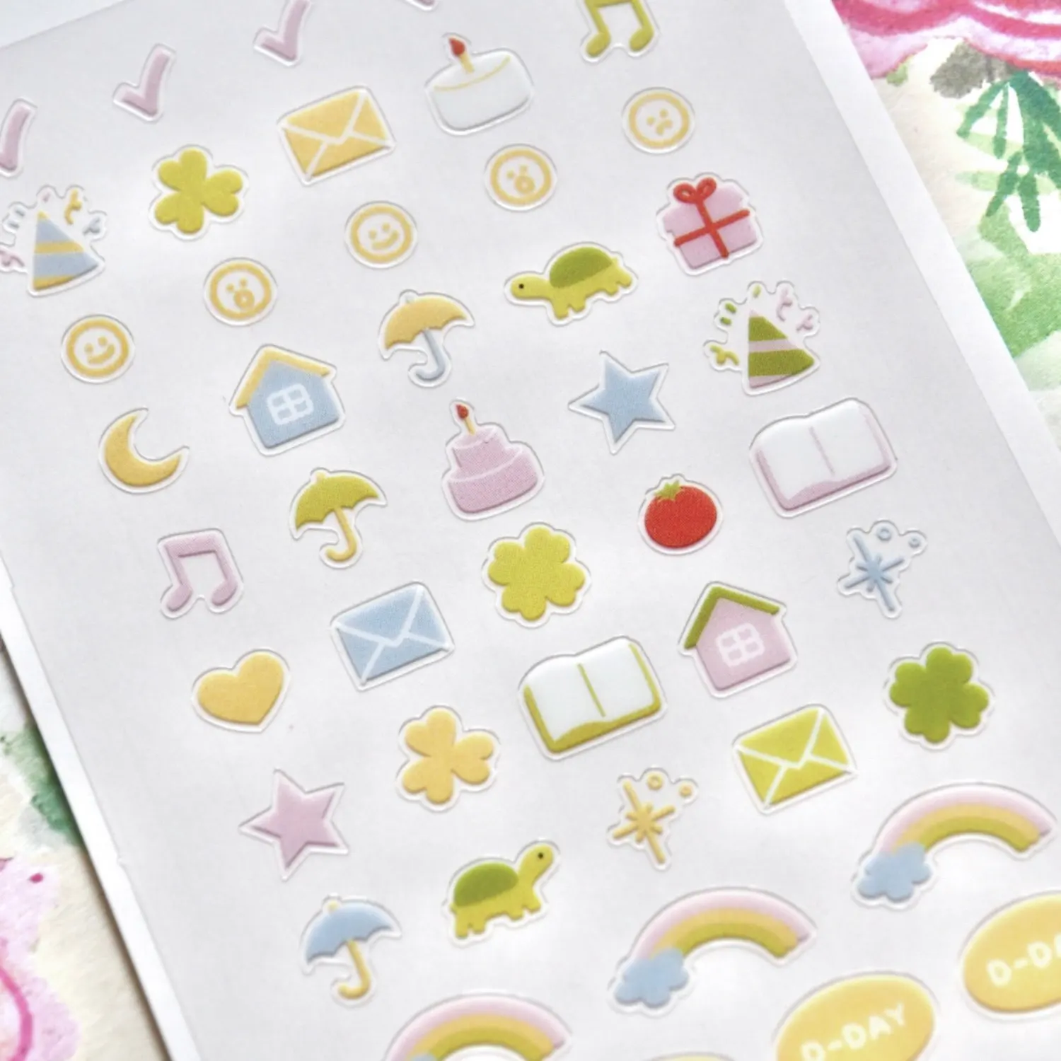 Korean Import Suatelier Today Life Simple PVC Mini Sticker Scrapbooking Diy Journaling Diary Stationery Sticker 127