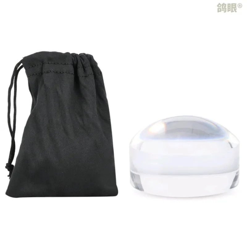 80 مللي متر مادة أكريليك بصرية 10x نصف الكرة مستديرة على البخار الخبز عدسة مكبرة مكتب سطح المكتب زخرفة