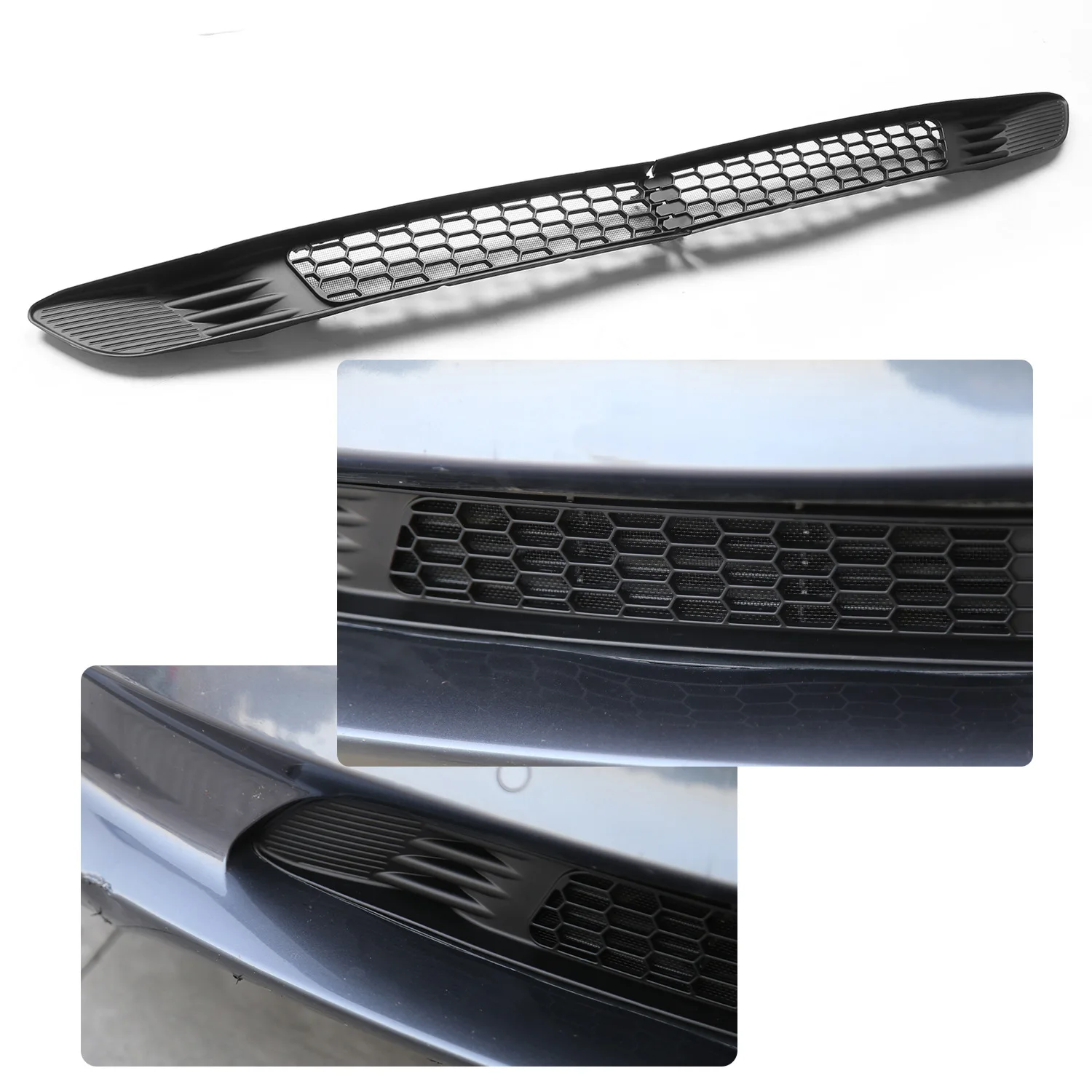 

For Tesla Model Y 2019-2022 Lower Bumper Anti-Insect Mesh Grille Guard Cover Dust Proof Inner Vent Protector