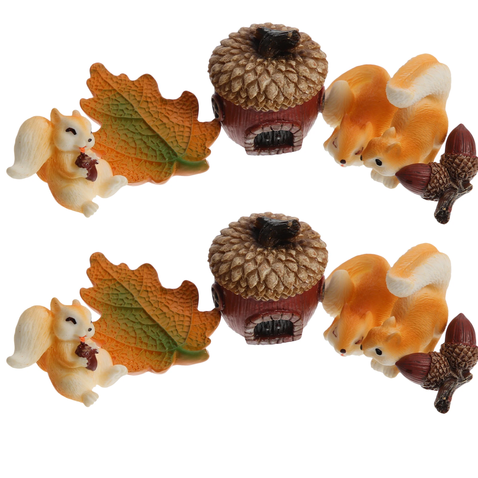 

Mini Squirrel nament Decorative Figure Resin Animal Series Statue Garden Miniature Lovely Figurine Desktop Decor