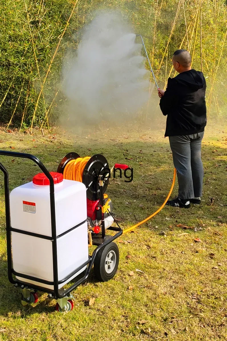 

YJQ cart hand push electric 60 liters high pressure agricultural powered sprayer