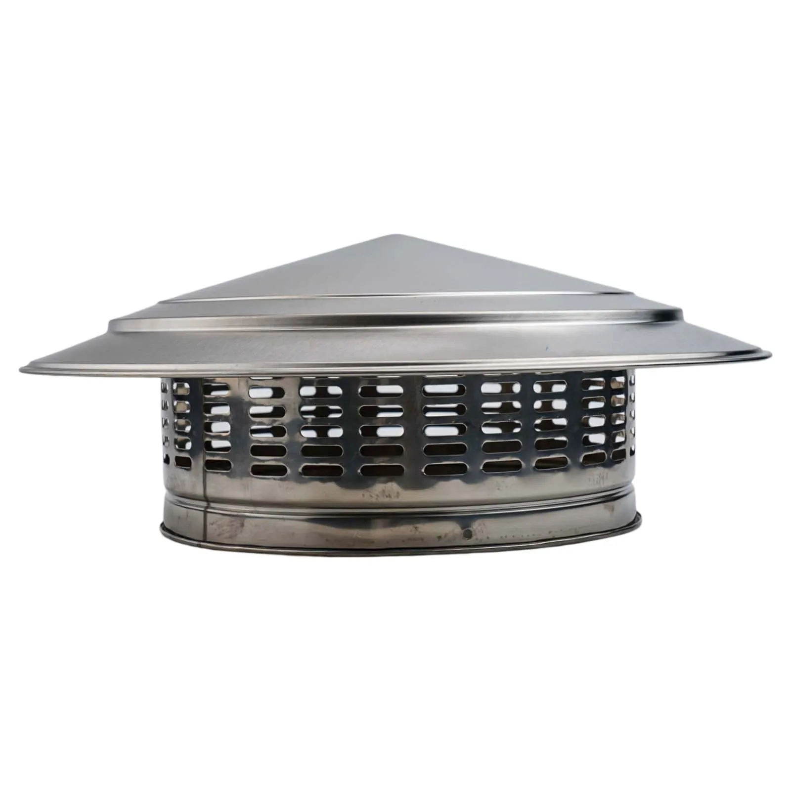 Fireplace Chimney Cap with Umbrella Design Rust Resistant 304 Stainless Steel Flue Rain Cover for Optimal Ventilation